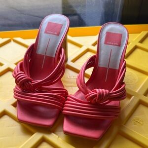 Dolce Vita Women's Orange Heeled Sandals